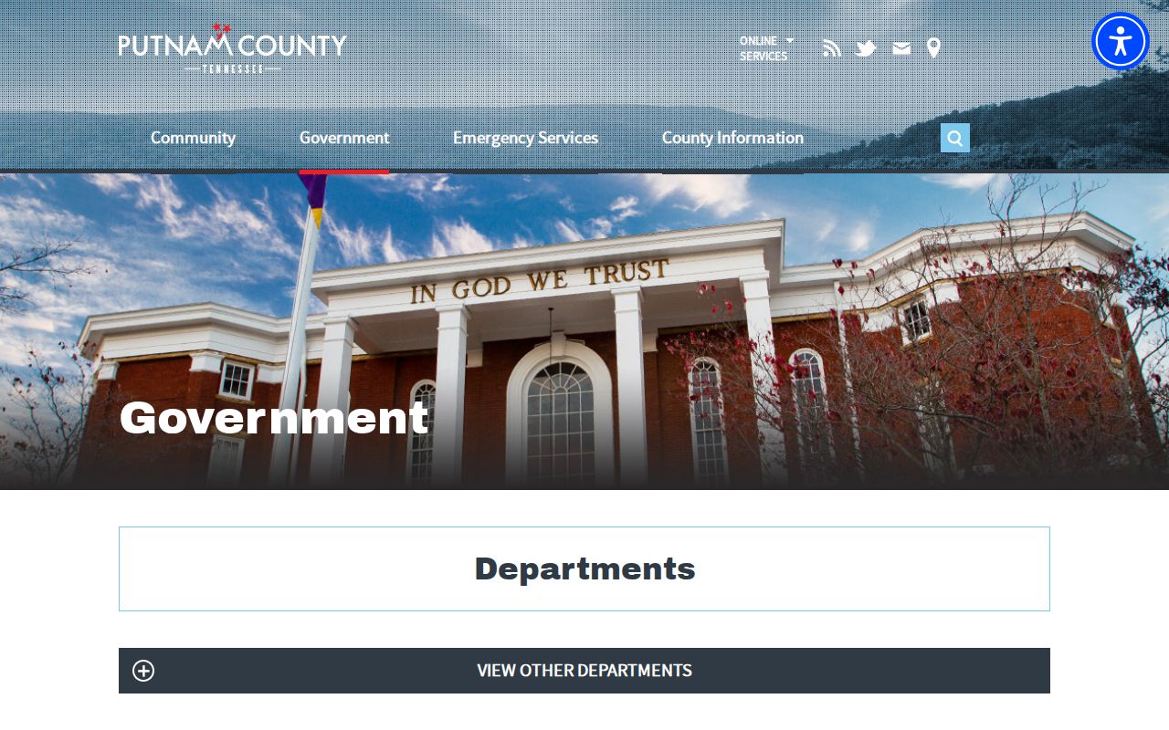Putnam County General Sessions Court criminal case contact page