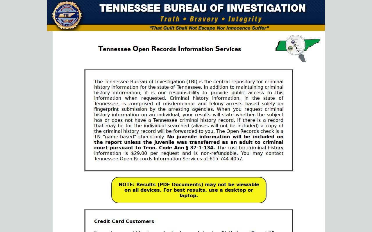 Putnam County criminal history TORIS order screen